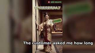 The customer asked me how long I've been selling tiles.